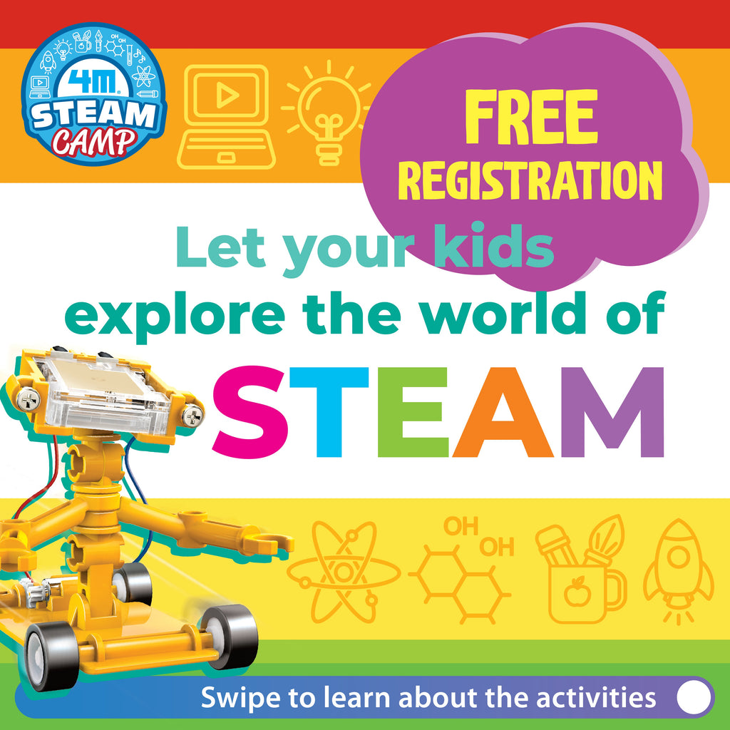 Join Us For FREE 4M STEAM Camp Make-and-Take Activities!