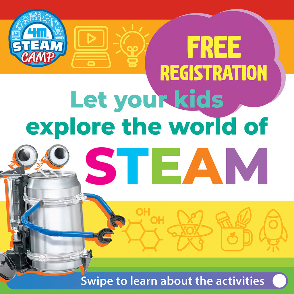 AUGUST DATES ADDED! Join Us For FREE 4M STEAM Camp Make-and-Take Activities!