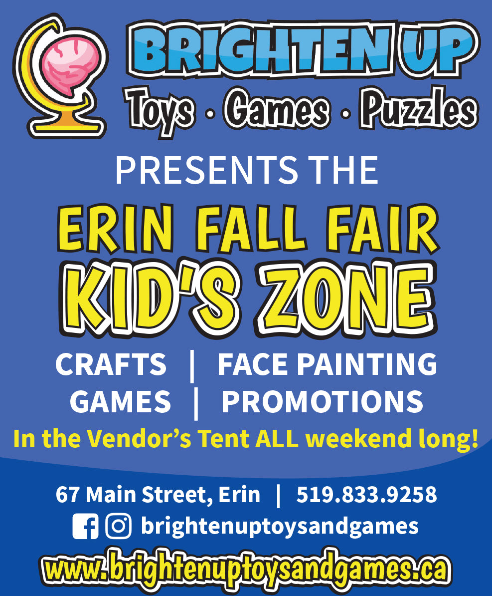 Join Us for the Kid's Zone at Erin Fair Brighten Up Toys & Games