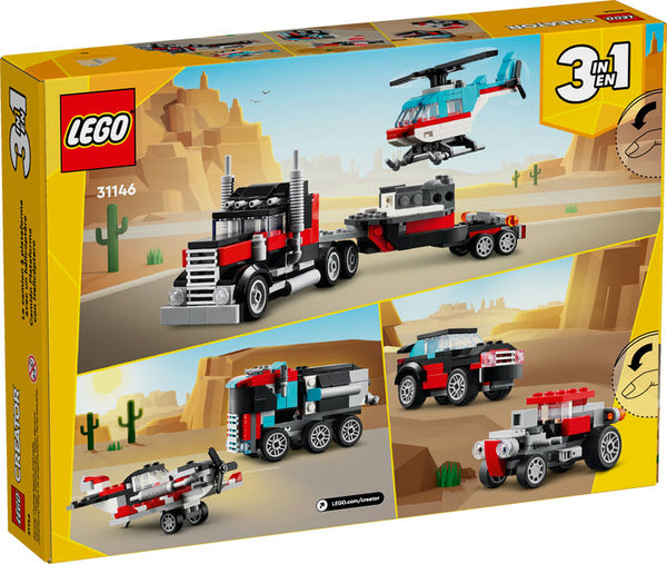 Flatbed Truck with Helicopter (31146)