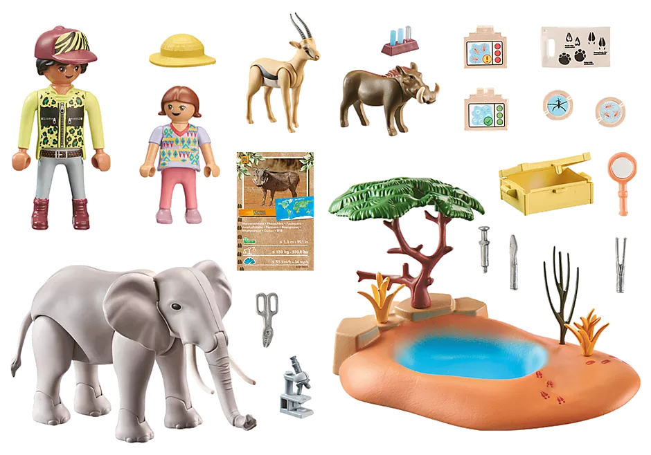 Wiltopia Elephant at the Waterhole 71294 Brighten Up Toys