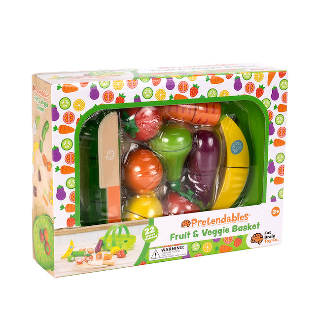 Toy fruits and vegetables hot sale basket