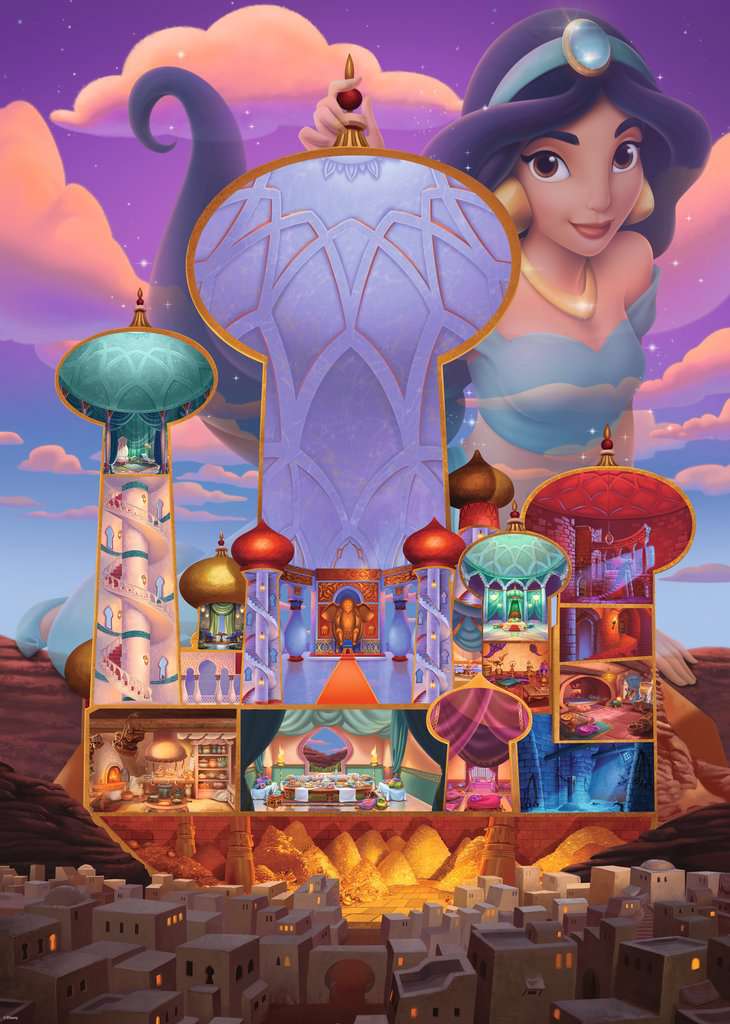 Ravensburger Disney Castle Collection 1000 Piece Puzzles - Complete Set