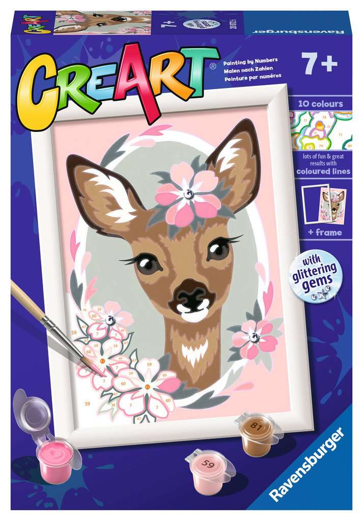 Delightful Deer (CreArt Painting by Number) – Brighten Up Toys & Games