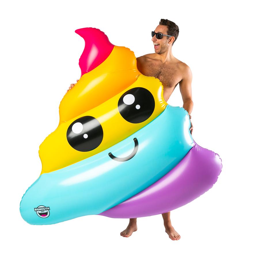 Poop top emoji floatie