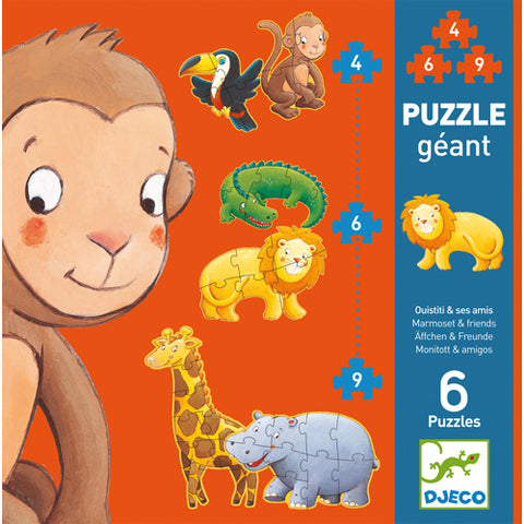 Giant Puzzle - Marmoset & Friends (by Djeco)