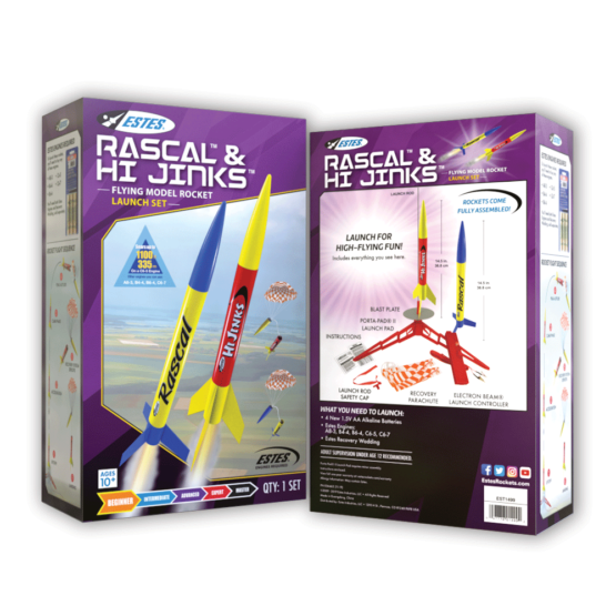 Estes Model Rocket Launch Set: Rascal & HiJinks