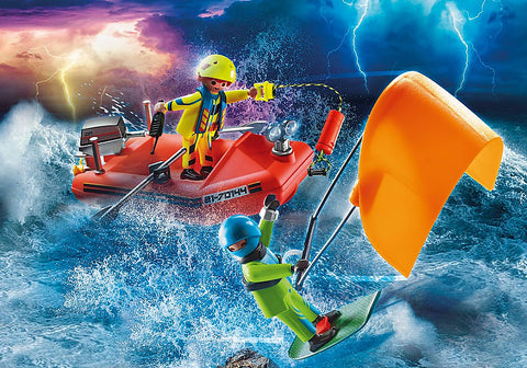 Kitesurfer Rescue with Speedboat (#70144)*