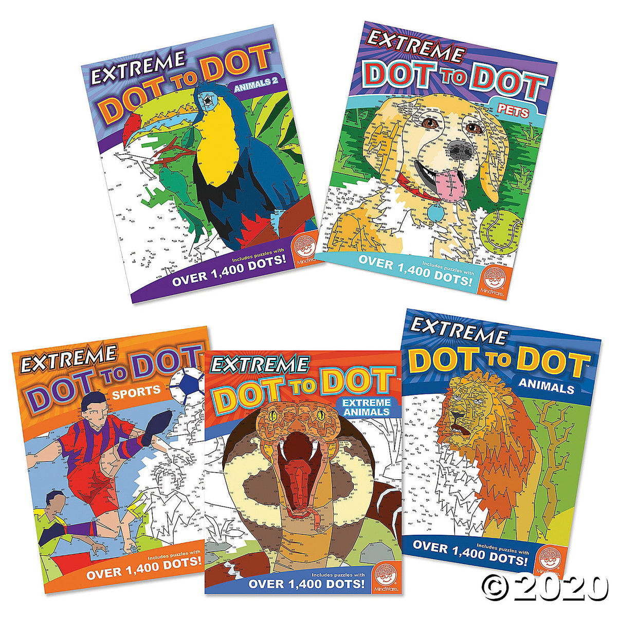  MindWare World of Dots: Dogs Puzzle Coloring Book : Toys & Games