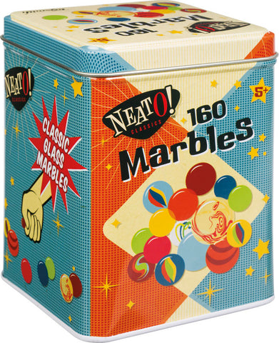Marbles in a Tin Box (160 marbles)
