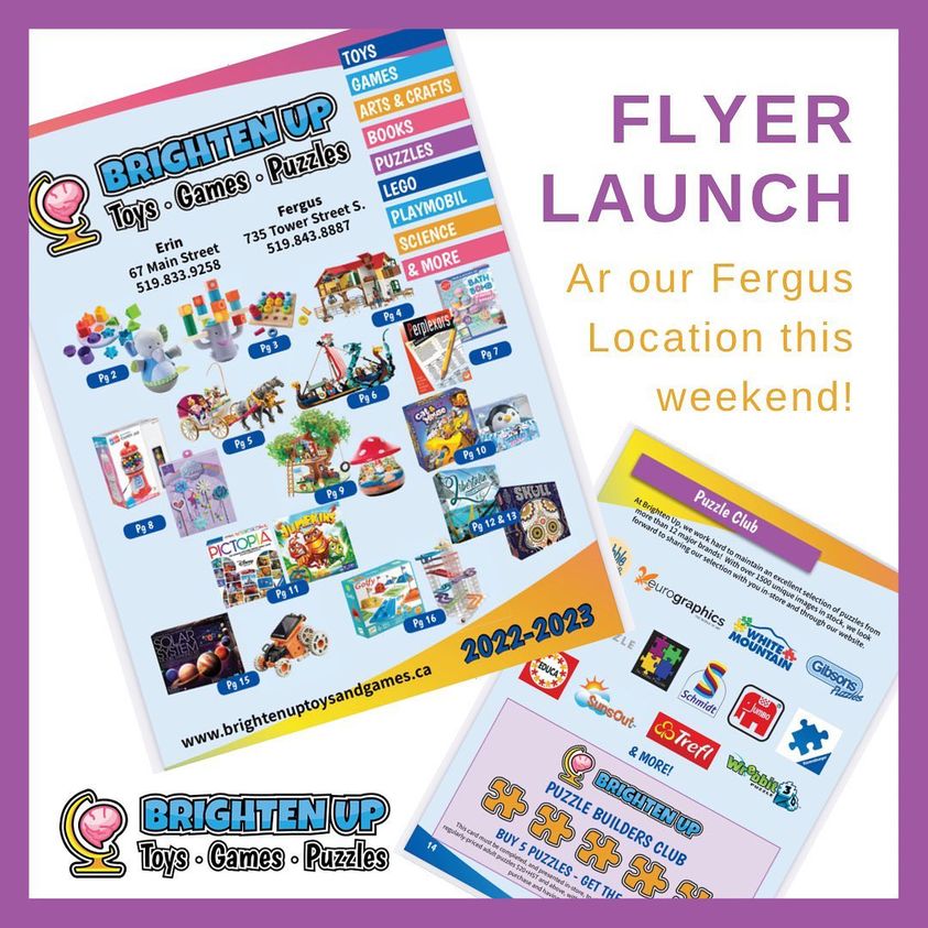Brighten Up's Holiday Favourites Flyer is HERE! Brighten Up Toys & Games