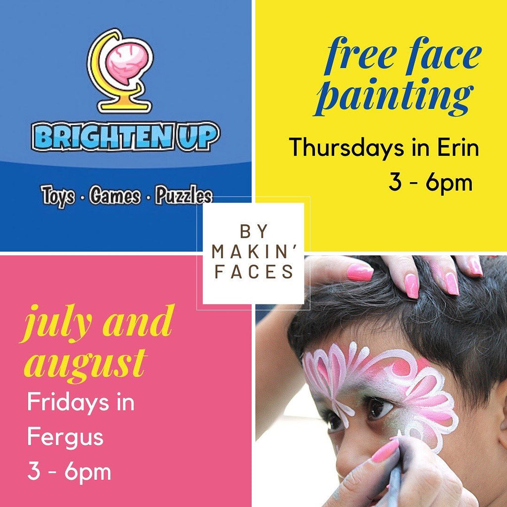 FREE Face Painting Returns to Brighten Up!