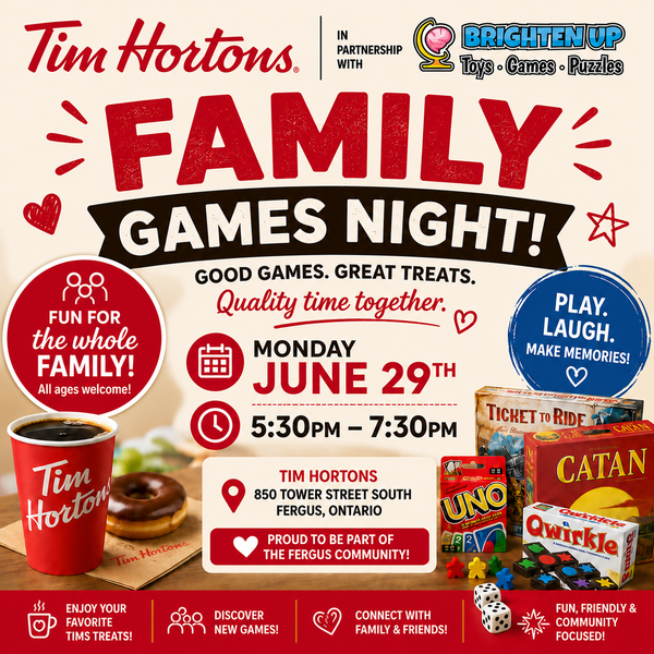 Family Board Game Night at Tim Hortons - June 29