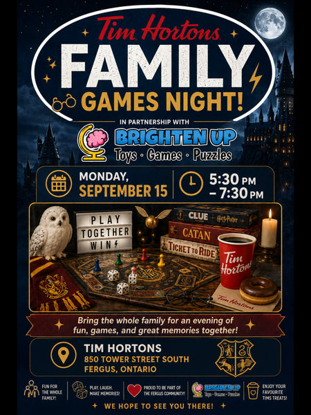 Family Board Game Night at Tim Hortons - Sept 16