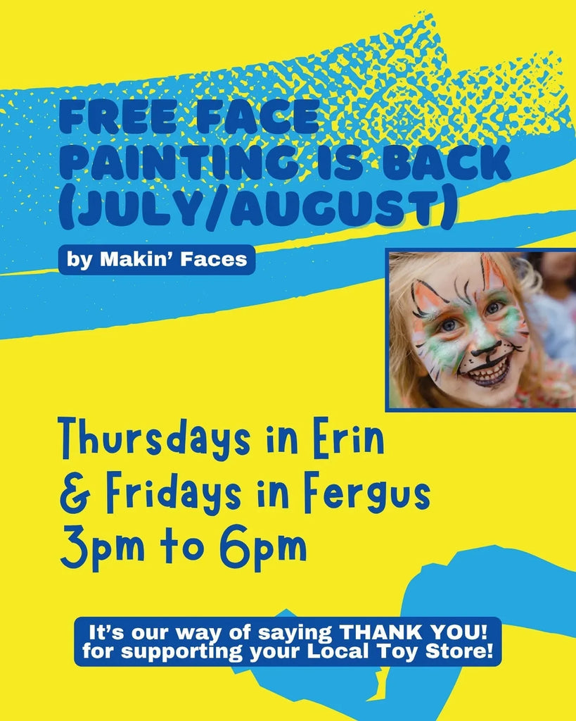 FREE Face Painting Returns to Brighten Up!