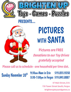 Pictures with Santa Supports Local Toy Drives!