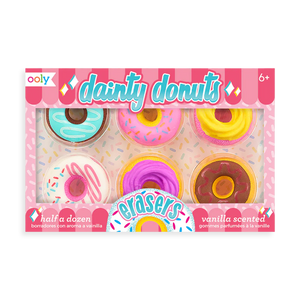 Dainty Donuts Scented Erasers (Set of 6)