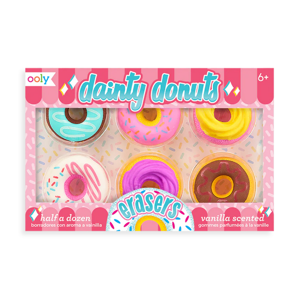 Dainty Donuts Scented Erasers (Set of 6)