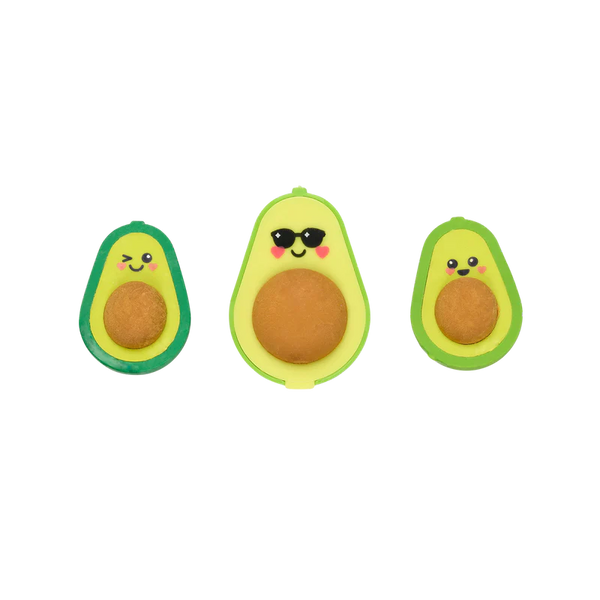 Avocado Love Eraser and Sharpener (Set of 3)