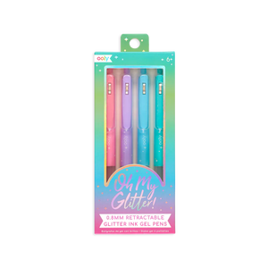 Oh My Glitter! Retractable Gel Pens (set of 4)