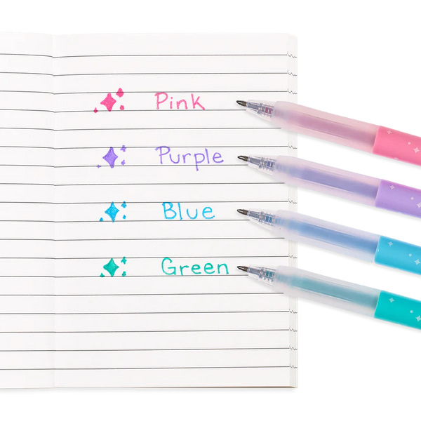 Oh My Glitter! Retractable Gel Pens (set of 4)