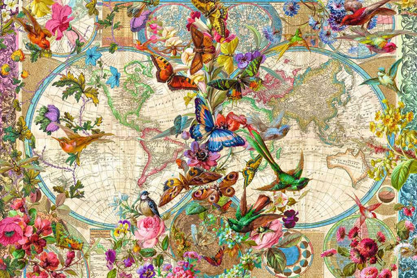 Flora & Fauna World Map (3000pc)