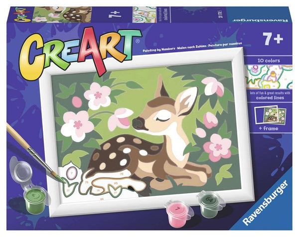 Floral Fawn (CreArt Painting by Number)