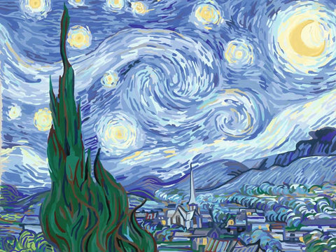 Van Gogh: The Starry Night (CreArt Painting by Number)