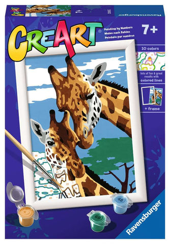 Cute Giraffes (CreArt Painting by Number)