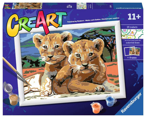 Little Lion Cubs (CreArt Painting by Number)