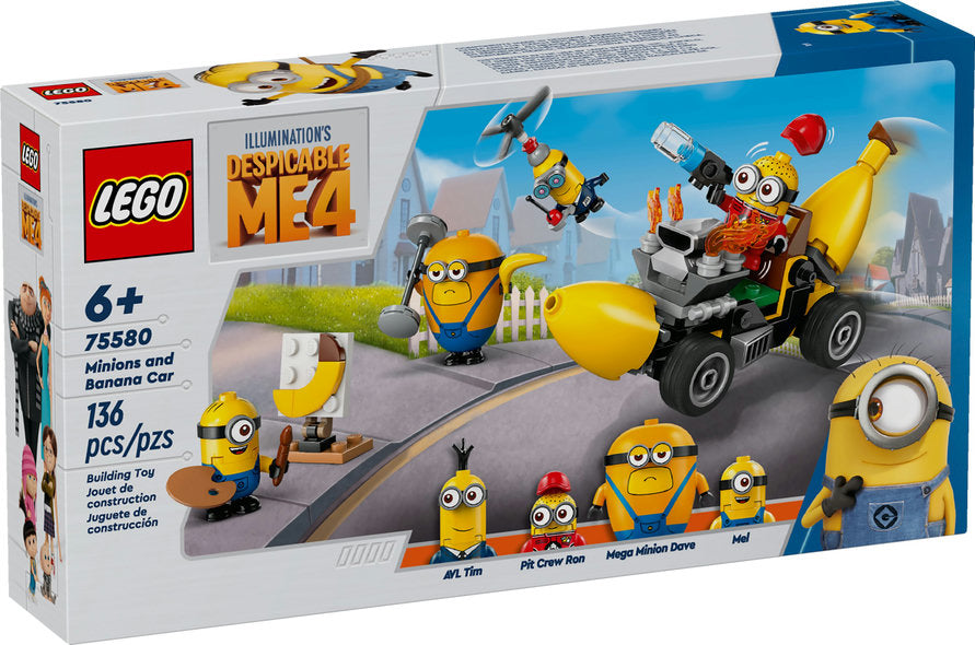 Despicable Me 4: Minions and the Banana Car (75580)