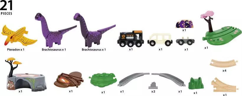 Dinosaur Adventure Train Set by Brio Brighten Up Toys Games