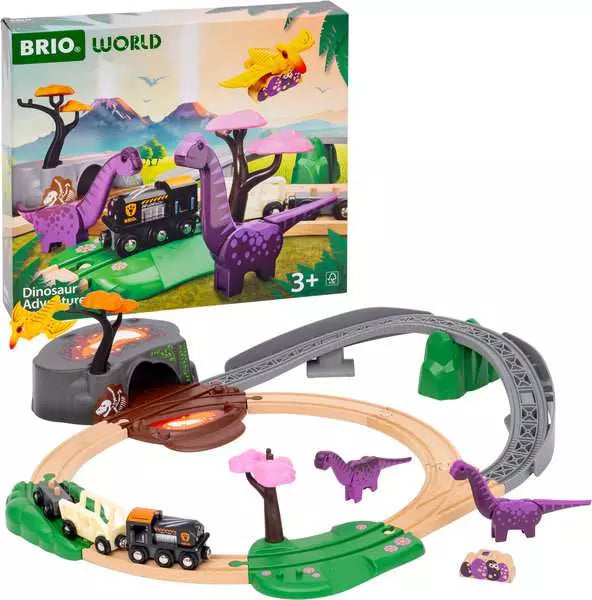 Dinosaur wooden train set shop
