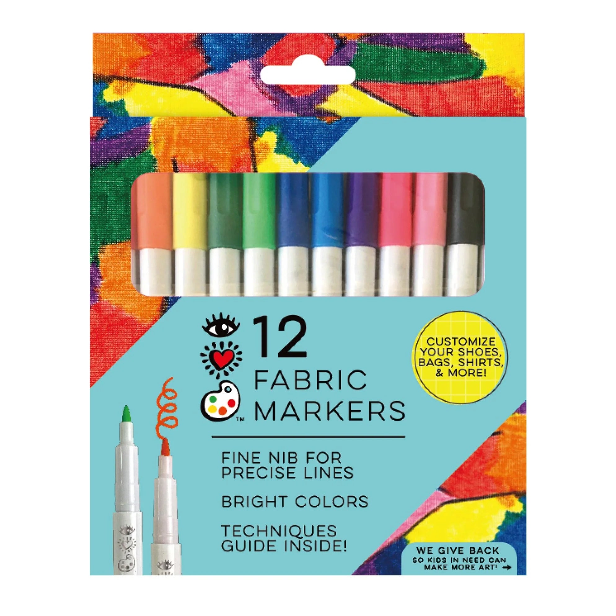 iHeartArt: 12 Fabric Markers