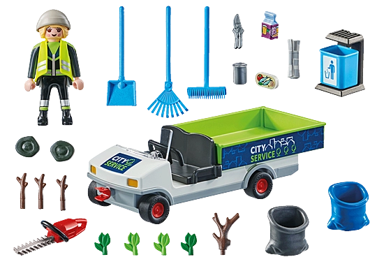 Street Cleaner with e-Vehicle (#71433)