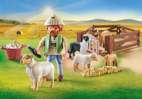 Young Shepherd with Flock of Sheep (#71444)
