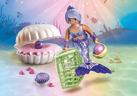 Mermaids: Mermaid with Pearl Seashell (#71502)