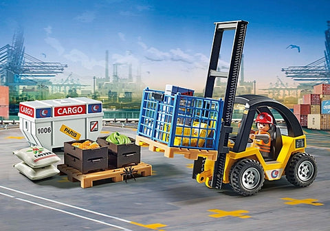 Forklift Truck with Cargo (#71528)