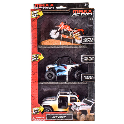MaxxAction Off Road Mini 3-pack