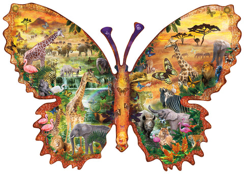 Suns Out 1000 Pc African Butterfly (shaped)