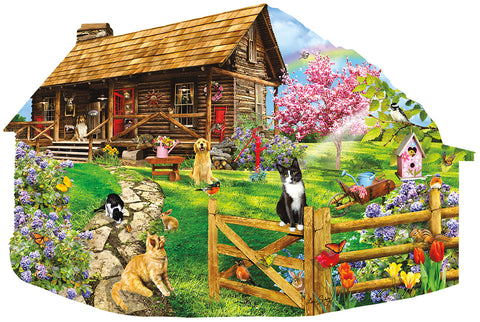 Suns Out 1000 Pc Mountain Spring (shaped)
