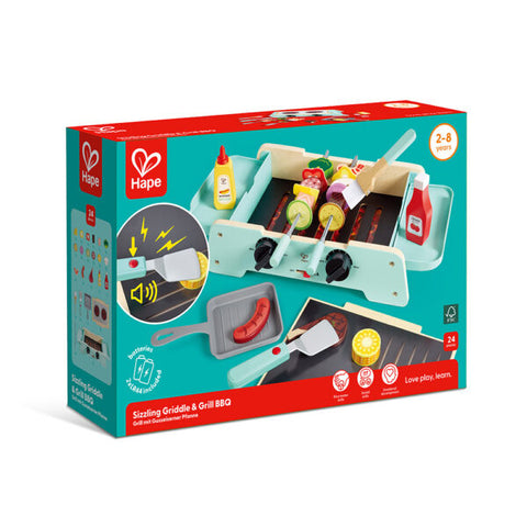 Sizzling Griddle & Grill BBQ Set (Play Food by Hape)