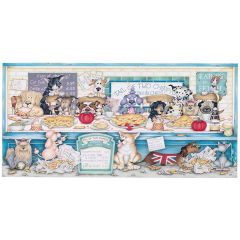 Tail of Two Chippys (636 piece panoramic)