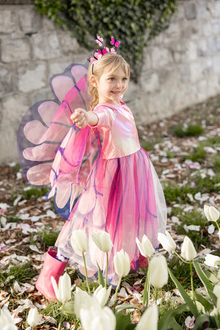 Butterfly Twirl Dress with Wings & Headband