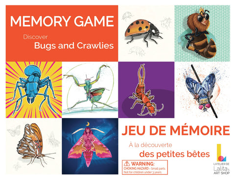 Memory Game: Discovering Bugs and Crawlies (Lalita's Art Shop)