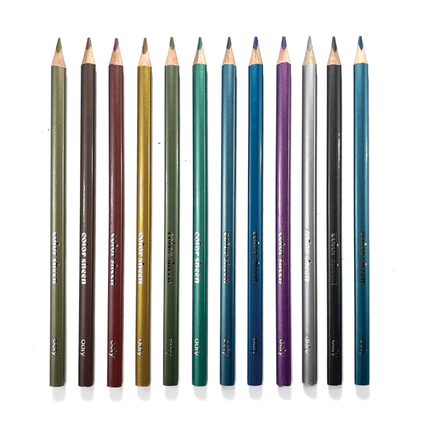 Color Sheen Metallic Colored Pencils (Set of 12)