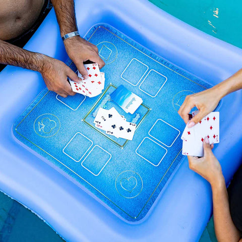 Inflatable Pool Floating Game Table with waterproof cards