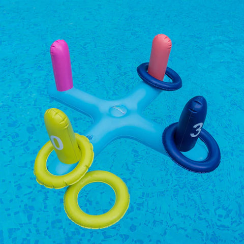 Inflatable Pool Floating Ring Toss