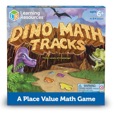 Dino Math Tracks Place Value Game