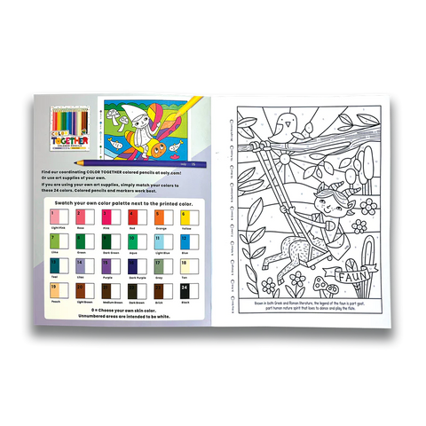 Colour by Number Colouring Book (by Ooly)